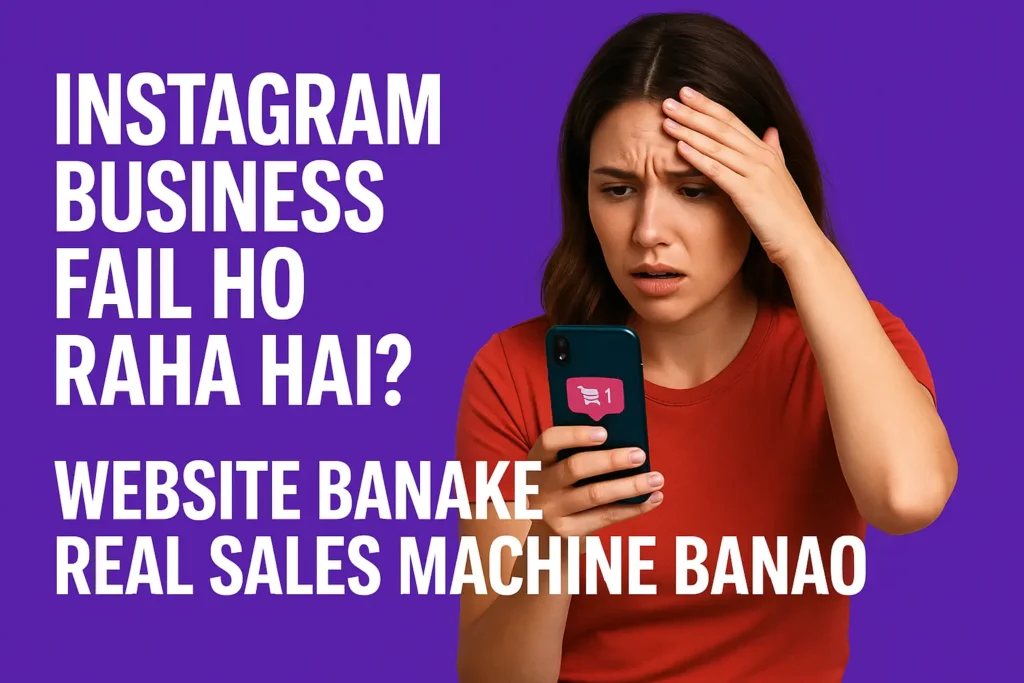 Instagram Business Fail Ho Raha Hai? Website Banake Instagram Business Ko Real Sales Machine Banao!